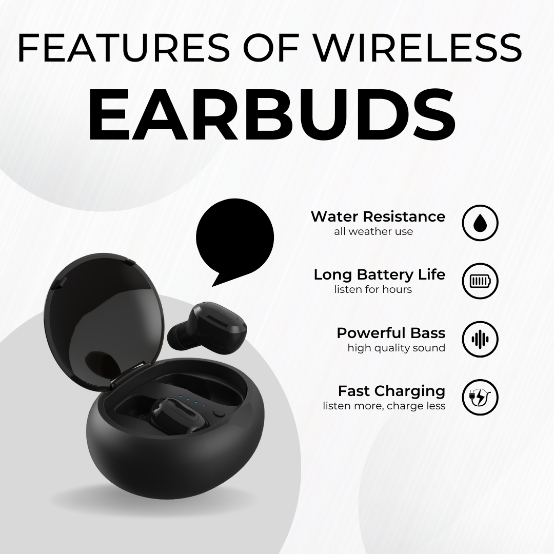 Features of wireless Earbuds