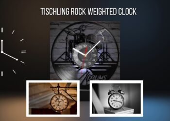 Tischling Rock Weighted Clock