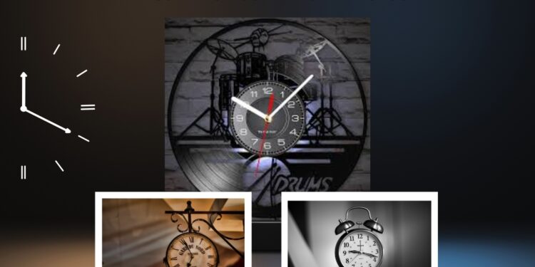 Tischling Rock Weighted Clock