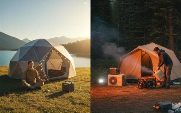 Solar Tents vs Traditional Power Solutions